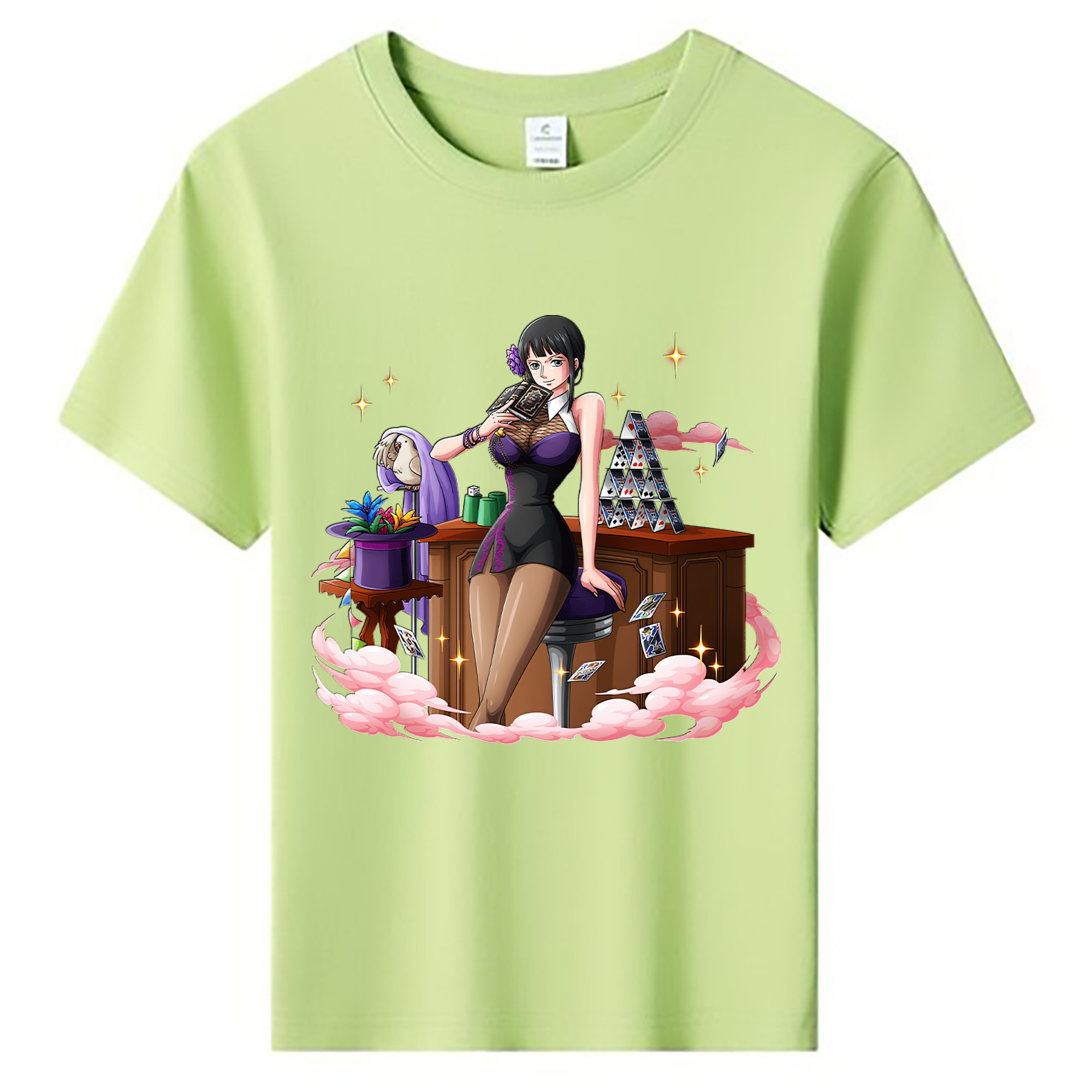 ワンピース ニコ・ロビン ONE PIECE Nico Robin 綿100％キッズTシャツ（フロントプリント）